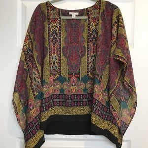 STUNNING cape sleeve top